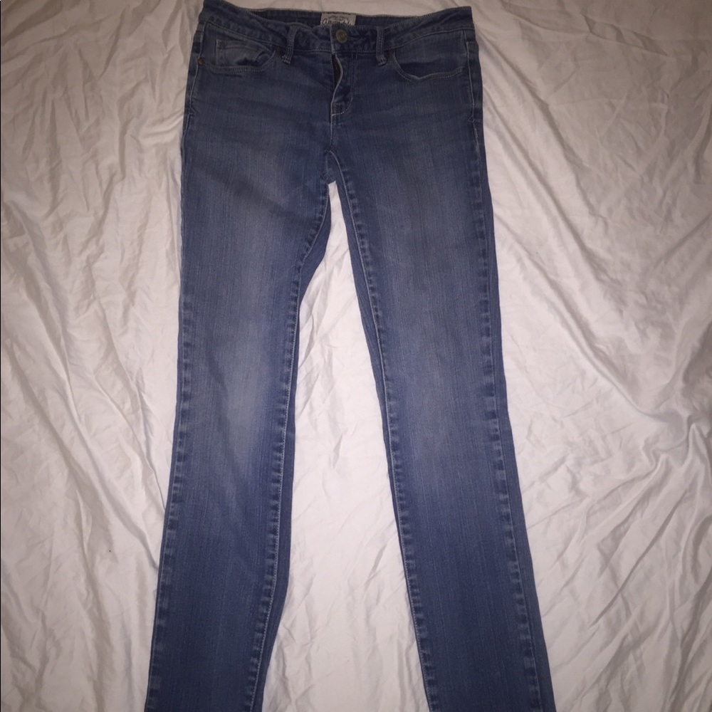 Aeropostale Blue Ultra Skinny Jeans - 3/4s